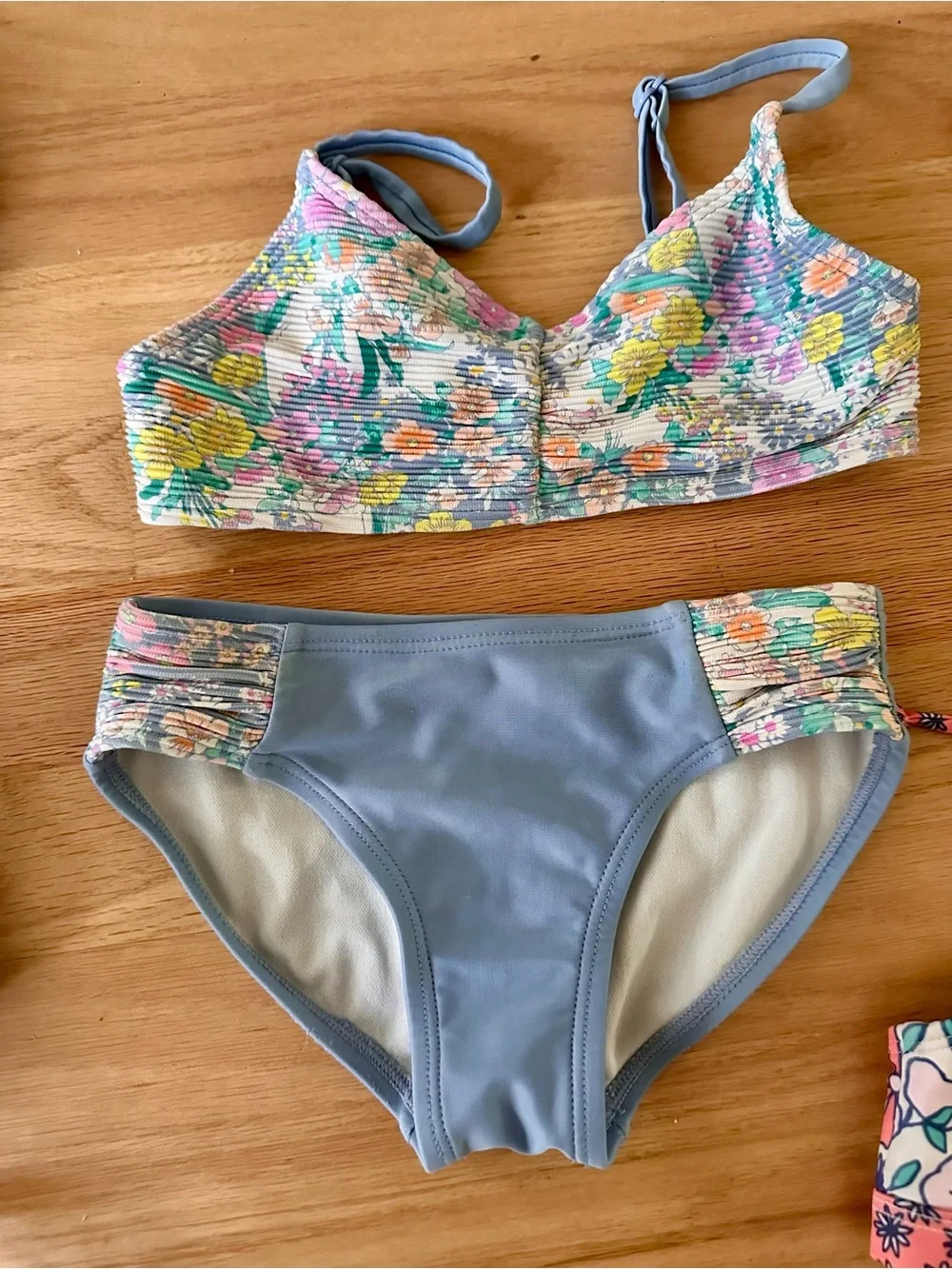 Girls bundle Two-Piece bikini Swimsuit lot-  Sz 4/5 cat and Jack art class